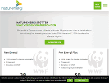 Tablet Screenshot of natur-energi.dk